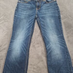 Wrangler Blue Boot Cut Jeans with Classic Denim Style